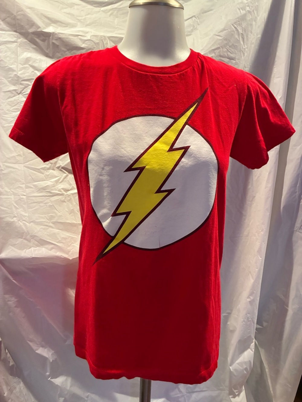 DC Comics Red Flash Bolt Short Sleeve Tee adult XS